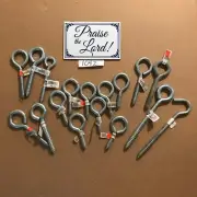 Lot of 17- 3'' -4'' 8'' Zinc Ceiling Hooks 3''