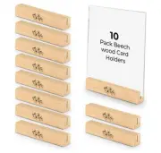Wooden Photo Stand, Wedding Table Number, Wooden Menu Holder, Set of 10-New