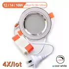 4X Dimmable LED Downlights 6000K 70/90/120mm Cutout Office 220V AU Plug 2835SMD