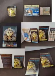 Tutankhamun Golden Age of Pharaohs - Dallas Tour 2008 - Shot Glass & Ephemera