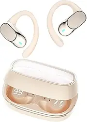 Over The Ear Earbuds - Wireless Comfort Open Ear Buds,Portable Players for Kids Women Game Sports Work Swimming Activities
