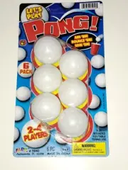 6 Table Tennis Ping Pong Ball Indoor Games Craft 21st Bar Games Pool Party WHITE