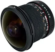 Rokinon HD8M-C 8mm f/3.5 HD Fisheye Lens with Removeable Hood for Canon DSLR 8-8mm, Fixed-Non-Zoom Lens