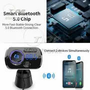 Bluetooth Handsfree Car Kit FM Transmitter MP3 Player & USB Charger QC3.0