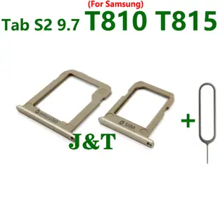 SAMSUNG 三星 GALAXY Tab S2 9.7 T810 T815 Sim 卡托盤插槽支架讀卡器 SD 插槽適