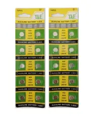 20 pcs AG3 LR41 Alkaline Button Cell Battery with Retail Blister Card Exp 2026