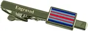 [Select Gifts] Marshal RAF Militairy England Flag Tie Clip Engraved in Pouch