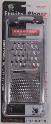 VEGETABLE GRATER FRUIT SLICER - MANDOLINE CHEESE SHREDDER STAINLESS STEEL COOK
