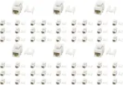 Case of 60 Legrand ON-Q WP3476-WH Cat6 QC RJ45 Keystone Connector (White) RJ-45
