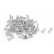 M2 x 8mm 304 Stainless Steel Hex Socket Countersunk Flat Head Screw Bolts 50pcs