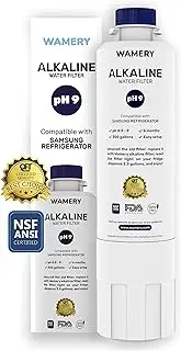 [Wamery] DA29-00020B Certified Alkaline Refrigerator Water Filter, 1 Pack, Replacement Filter for Samsung Refrigerators, Highly Compatible, Increases Water pH Level and Removes Contaminants