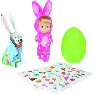瑪莎與熊 瑪莎兔子裝裝飾蛋 日熊玩具
