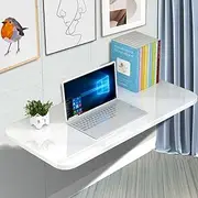 FANGXIN Wall Mounted Folding Table,Piano Baking Paint Waterproof Floating Desk for Small Spaces,Hanging Desk for Home Office Computer Workstation,Study Work Bench, Kitchen Dining (80×40cm)