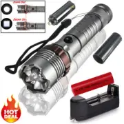 8000Lumens Super Bright Tactical Flashlight Zoomable Rechargeable Torch Light AU