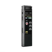 32GB Portable Voice Activated Recorder with MP3 Player, Variable Speed and Password, Upgraded Metal Casing Digital Tape Recorder for Lectures