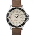 【TIMEX】天美時 復刻系列 經典城市性格手錶(米色/咖啡色 TXTW4B10600)