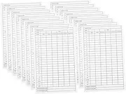 CLISPEED 25Pcs Portable Golf Scorecards Durable Score Recording Tools for Outdoor Sports Coated Paper Design for Smooth Writing Experience for Players and Competitions
