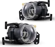 TUZILLA LED Fog Lights For BMW E60 E61 525i 525xi 530i 530xi 545i 2004-2007 BMW 5 Series/ E90 E91 325i 325xi 328i 330i 330xi 335d 335i 335xi 06-12 3Series w/Sport Pkg 325ci 330ci Clear