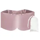 Natural Silk Sleep Mask Blackout Eye Mask with Storage Bags Rose Pink