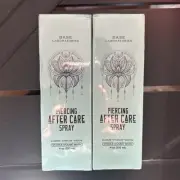 2 Base Labs Piercing Aftercare Spray • Saline Solution for Piercings, Bumps 4 oz