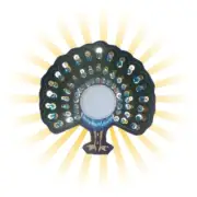Peacock Sequin Embroidery Cabochon Pin Button Blank Quilt Pillow Patch Sticker