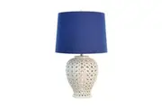 DA Lattice Tall Ceramic Base Table Lamp
