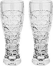 2PC 500ml Beer Glass, Beverage Glass for Refrigerator, Extra Large Beer Glass, Crystal Glass Beer Glass for bar, Wine, Beverage