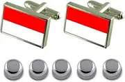 [Select Gifts] Shirt Dress Studs Vienna City Austria Flag Cufflinks