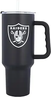 logobrands Las Vegas Raiders 40oz. Travel Tumbler with Handle