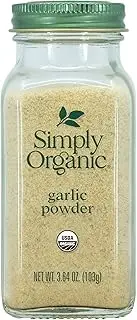 Simply Organic Garlic Powder Large Glass, 103g