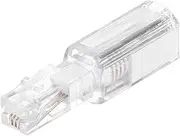 uxcell Phone Cord Detangler, 360° Telephone Cord Detangler Swivel Anti Tangle Landline, 48mm, Clear White