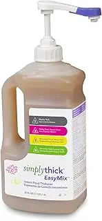 SimplyThick EasyMix | 302 Servings | Gel Thickener for those with Dysphagia & Swallowing Disorders | Won't Alter The Taste of Liquid | Easy to Prepare | Large 55 Fl Oz Bottle with Pump