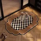 Bathroom Rug Bath Rug Quick Dry Floor Mat Rubber Backing Non Slip Shower Rug