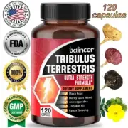 Tribulus Terrestris / Ashwagandha / Ginseng / Maca X 30 To 120 Capsules/