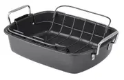 MasterPro Non Stick Deep Ultimate Roaster with Rack Roasting Baking Cooking Dish