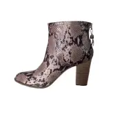 NIB AK Anne Klein Women's Snake Skin Ankle Boots Niccie Smoke Sz 7.5 New In Box