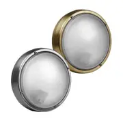 Docks Plain LED Bulkhead in 316 SS or Brass Superlux Lighting - GD9110-BB, GD9106-SS