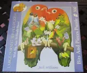 300 Piece Large Format Shaped Jack Williams Art Puzzle "Love Birds" 20"x 25"