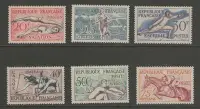 在飛比找Yahoo!奇摩拍賣優惠-【雲品1】法國France 1953 Sc 700-05 M