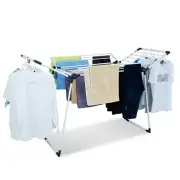 Clothes Drying Rack Adjustable Gullwing and Foldable Space-Saving Laundry Rac...