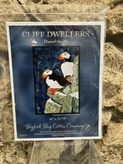 Cliff Dwellers ~ by Daniel Smith for Bigfork Bay Cotton Company ~ Puffins