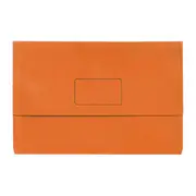 Marbig Slimpick F/C Document Wallet Brt Orang Pk10