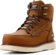 [ARIAT] mens Rebar Wedge Moc Toe 6" Waterproof Composite Toe Work Boot
