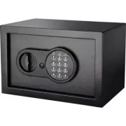 0.36 cu. ft. Black Compact Steel Safe With Digital Keypad Lock Security Access