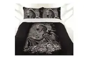 Just Home Green Eyed Dragon Quilt Cover Set Single Quilt Covers