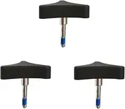 3Pcs Knob Replacement Part Universal for Rolling Walker Rollator, Foldable Rollator Walker, Hand Propelled Walker etc, Aluminum 3 Point Knob,Rollator Walker Medline Walker Parts Accessories