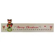 Wooden Christmas Advent Calendar Hanging Sign Home Wall Decor for Xmas Holiday