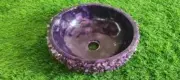 Natural Amethyst Sink Wash Basin, Purple Stone Wash Basin, Stone Sink,Wash Basin