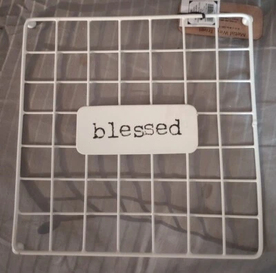 Metal Wire Trivet "Blessed"