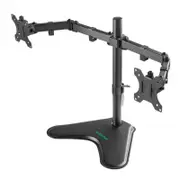 mbeat ACA-BMA-DFS01K activiva Dual-Screen Articulating Monitor Arm with Free-Standing Base